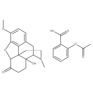Aspirin and oxycodone Structure