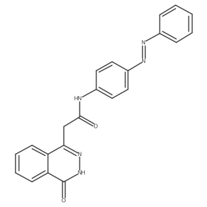 1-Phthalazineacetamide, 3,4-dihydro-4-oxo-N-[4-(2-phenyldiazenyl)phenyl]- Structure
