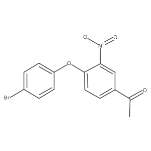 1-(4-(4-Bromophenoxy)-3-nitrophenyl)ethanone结构式