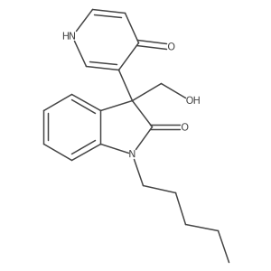 3-(hydroxymethyl)-3-(4-hydroxypyridin-3-yl)-1-pentyl-1,3-dihydro-2H-indol-2-one结构式