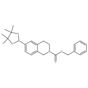 benzyl 6-(4,4,5,5-tetramethyl-1,3,2-dioxaborolan-2-yl)-3,4-dihydroisoquinoline-2(1H)-carboxylate Structure