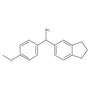 2,3-Dihydro-1-benzofuran-5-yl(4-methoxyphenyl)methanamine Structure