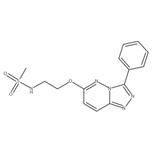 N-(2-((3-phenyl-[1,2,4]triazolo[4,3-b]pyridazin-6-yl)oxy)ethyl)methanesulfonamide结构式