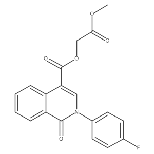 2-Methoxy-2-oxoethyl 2-(4-fluorophenyl)-1-oxo-1,2-dihydroisoquinoline-4-carboxylate结构式