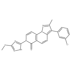 C19H14ClN7OS结构式