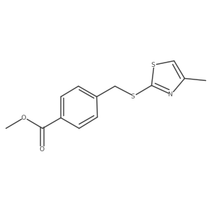Methyl 4-{[(4-methyl-1,3-thiazol-2-yl)sulfanyl]methyl}benzoate Structure
