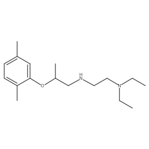 N1-[2-(2,5-dimethylphenoxy)propyl]-N2,N2-diethyl-1,2-ethanediamine结构式