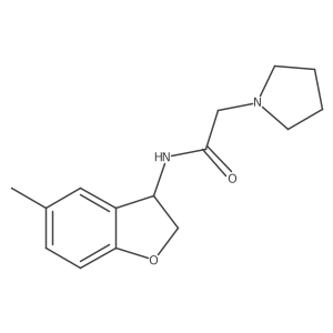 1-Pyrrolidineacetamide, N-(2,3-dihydro-5-methyl- Structure