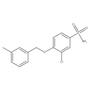 3-Chloro-4-[(3-methylphenyl)methoxy]benzenesulfonamide结构式