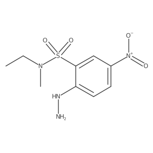 N-ethyl-2-hydrazinyl-N-methyl-5-nitrobenzenesulfonamide Structure