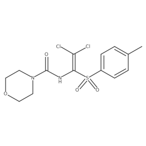 N-(2,2-dichloro-1-tosylvinyl)morpholine-4-carboxamide Structure