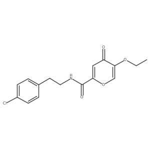 CCOc1coc(C(=O)NCCc2ccc(Cl)cc2)cc1=O结构式