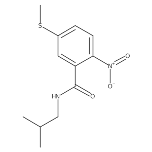 n-Isobutyl-5-(methylthio)-2-nitrobenzamide结构式
