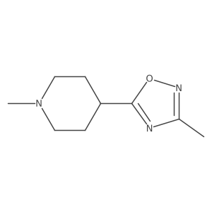 3-Methyl-5-(1-methylpiperidin-4-yl)-1,2,4-oxadiazole Structure