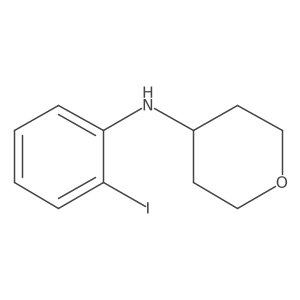 N-(2-iodophenyl)oxan-4-amine结构式