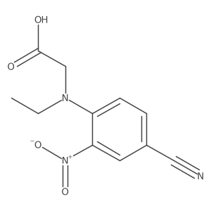N-(4-Cyano-2-nitrophenyl)-N-ethylglycine结构式