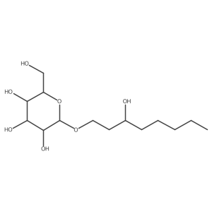 beta-D-Glucopyranoside, (3R)-3-hydroxyoctyl结构式