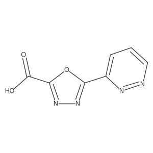 5-(3-Pyridazinyl)-1,3,4-oxadiazole-2-carboxylic acid Structure