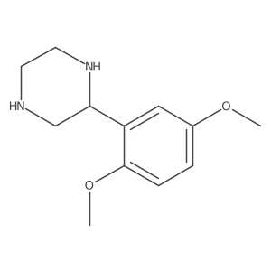 (S)-2-(2,5-Dimethoxyphenyl)piperazine结构式
