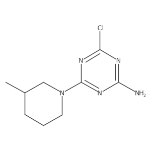 4-Chloro-6-(3-methylpiperidin-1-yl)-1,3,5-triazin-2-amine结构式