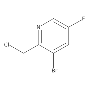 3-Bromo-2-(chloromethyl)-5-fluoropyridine Structure