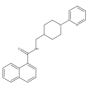 N-((1-(pyridin-2-yl)piperidin-4-yl)methyl)-1-naphthamide结构式