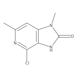 4-chloro-1,3-dihydro-1,6-dimethyl-2H-Imidazo[4,5-c]pyridin-2-one Structure
