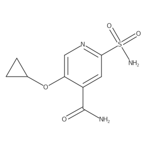 5-Cyclopropoxy-2-sulfamoylisonicotinamide结构式