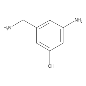 3-Amino-5-(aminomethyl)phenol结构式