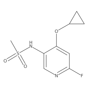 N-(4-Cyclopropoxy-6-fluoropyridin-3-YL)methanesulfonamide Structure