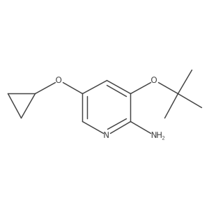 3-Tert-butoxy-5-cyclopropoxypyridin-2-amine结构式