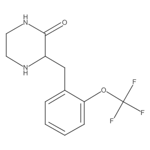 3-(2-Trifluoromethoxy-benzyl)-piperazin-2-one结构式