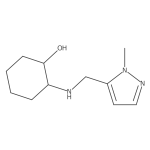 2-{[(1-methyl-1H-pyrazol-5-yl)methyl]amino}cyclohexan-1-ol结构式