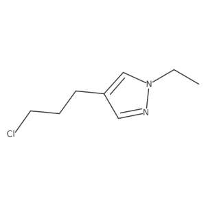 4-(3-chloropropyl)-1-ethyl-1H-pyrazole结构式
