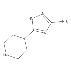 3-(piperidin-4-yl)-1H-1,2,4-triazol-5-amine Structure