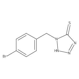 1-[(4-bromophenyl)methyl]-2H-tetrazole-5-thione结构式
