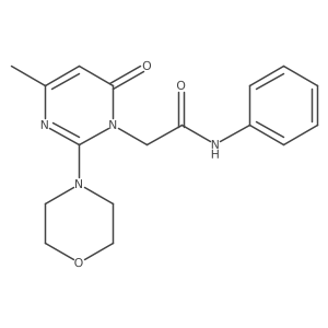 2-[4-methyl-2-(morpholin-4-yl)-6-oxo-1,6-dihydropyrimidin-1-yl]-N-phenylacetamide Structure