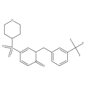 5-(morpholinosulfonyl)-1-(3-(trifluoromethyl)benzyl)pyridin-2(1H)-one结构式