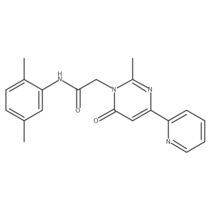 N-(2,5-dimethylphenyl)-2-(2-methyl-6-oxo-4-(pyridin-2-yl)pyrimidin-1(6H)-yl)acetamide Structure