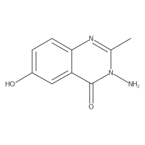 3-amino-6-hydroxy-2-methylquinazolin-4(3H)-one结构式