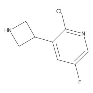 3-(Azetidin-3-yl)-2-chloro-5-fluoropyridine Structure