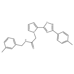 N-(3-methylbenzyl)-2-{2-[3-(4-methylphenyl)-1,2,4-oxadiazol-5-yl]-1H-pyrrol-1-yl}acetamide Structure