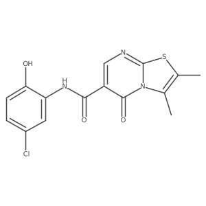 N-(5-chloro-2-hydroxyphenyl)-2,3-dimethyl-5-oxo-5H-[1,3]thiazolo[3,2-a]pyrimidine-6-carboxamide Structure