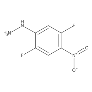 (2,5-Difluoro-4-nitrophenyl)hydrazine Structure