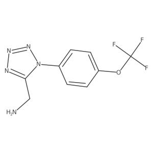 {1-[4-(trifluoromethoxy)phenyl]-1H-1,2,3,4-tetrazol-5-yl}methanamine Structure