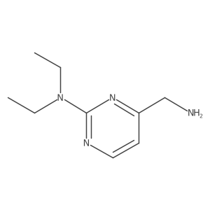 4-(aminomethyl)-N,N-diethylpyrimidin-2-amine结构式