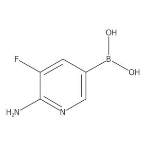 (6-Amino-5-fluoropyridin-3-yl)boronic acid Structure