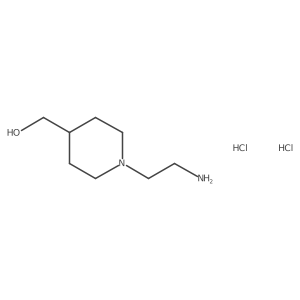 [1-(2-Aminoethyl)piperidin-4-yl]methanol dihydrochloride结构式