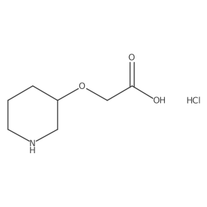 (Piperidin-3-yloxy)acetic acid hydrochloride Structure