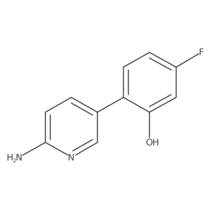 2-(6-Aminopyridin-3-YL)-5-fluorophenol Structure